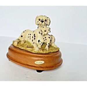 Vintage 1992 Summit Collection Dalmatian Musical Figurine Love Makes World Round